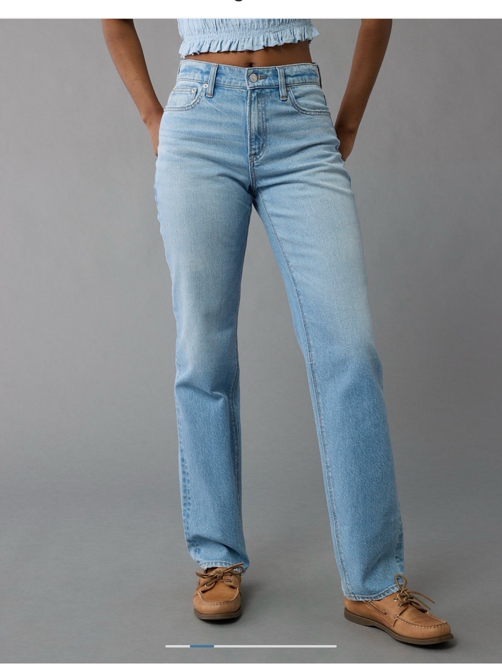 AE Stretch Super High-Waisted Straight Jean